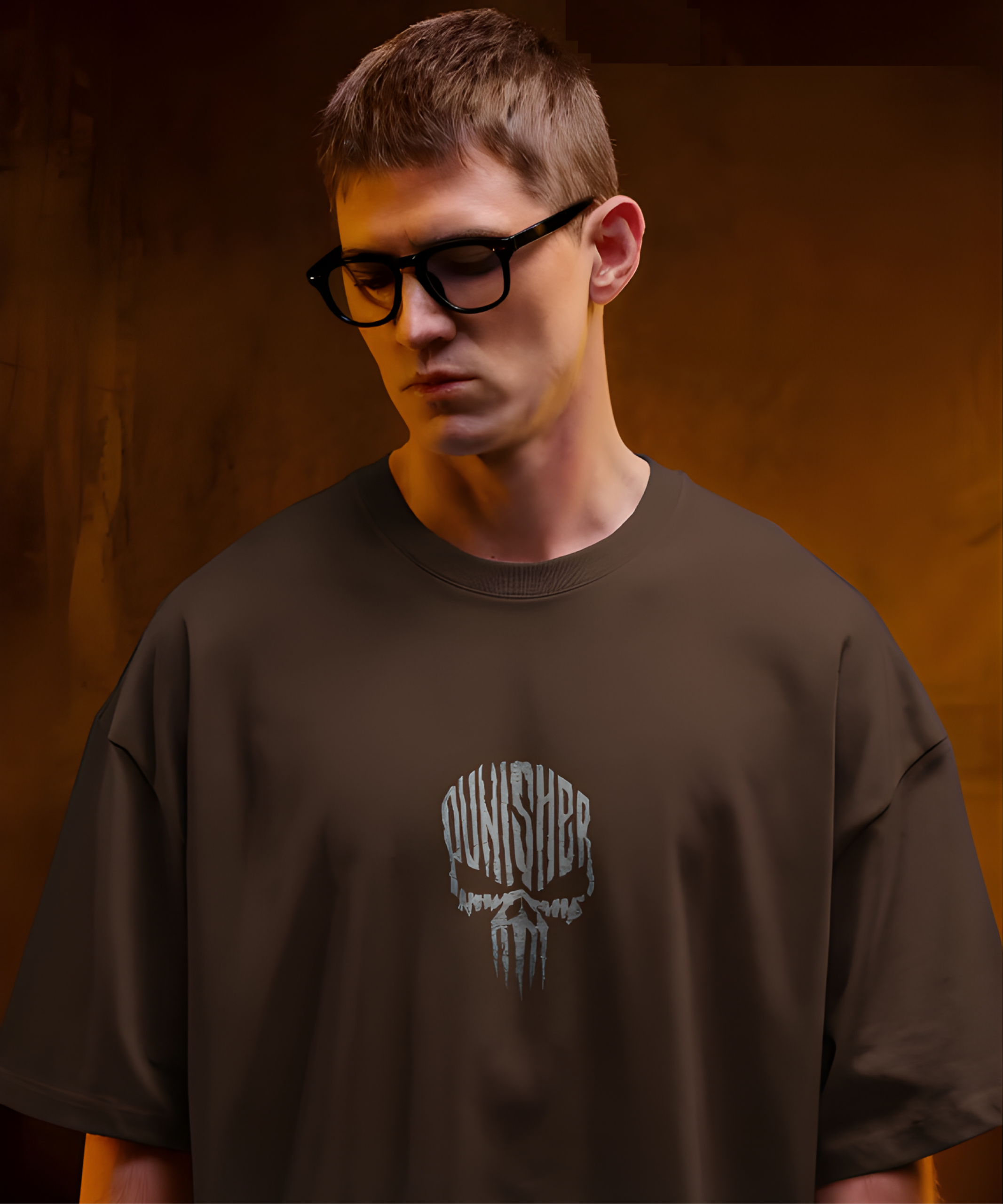 Punisher Oversized Streetwear T-Shirt - Image 2