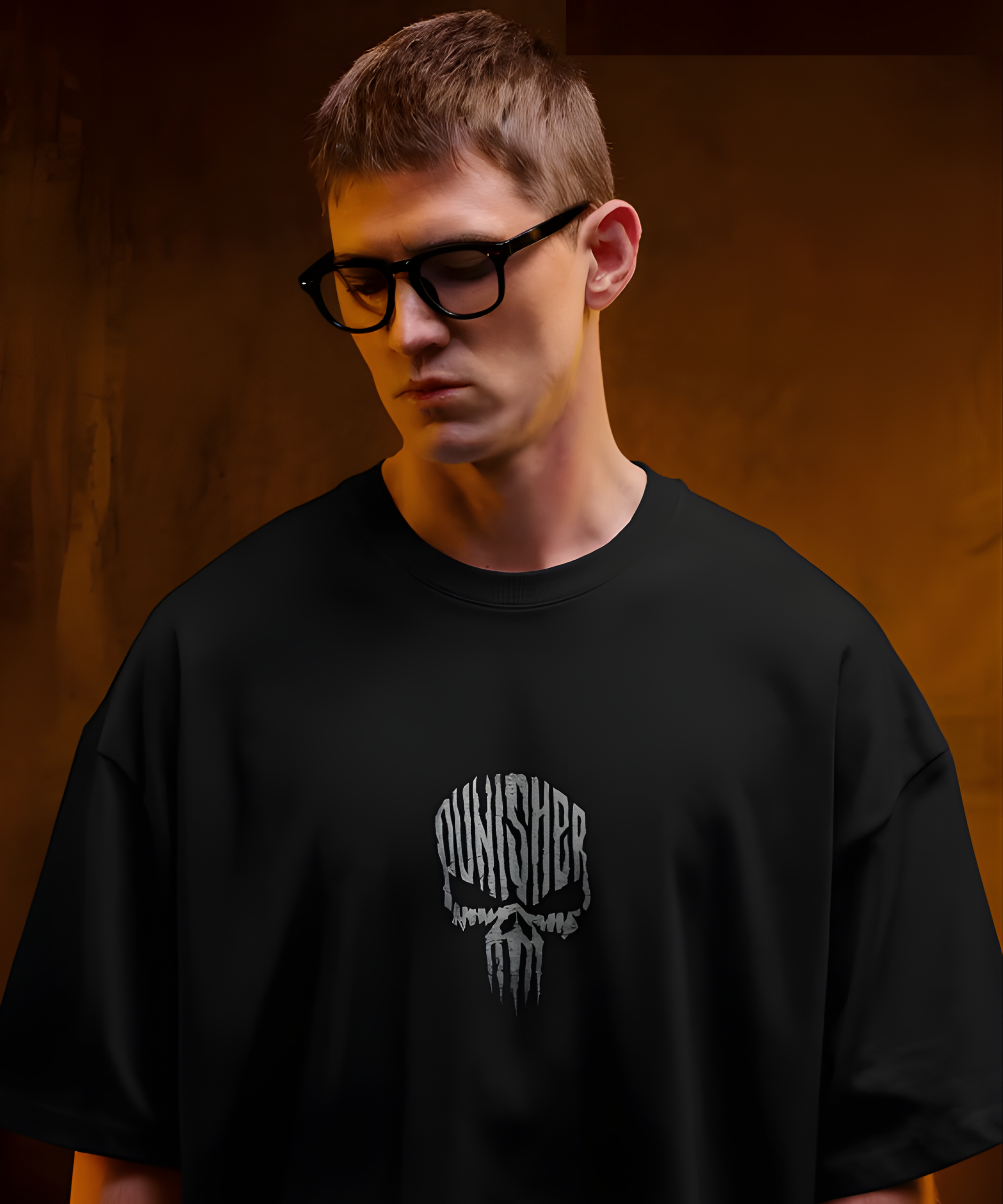 Punisher Oversized Streetwear T-Shirt