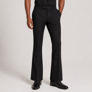 Black Bootcut Formal Trousers